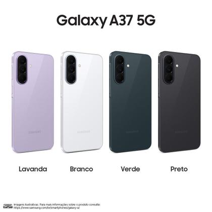 Imagem de Celular Samsung Galaxy A37 5G 256GB, 8GB RAM, Câmera Tripla 50MP, Super AMOLED 6.7", Recursos AI