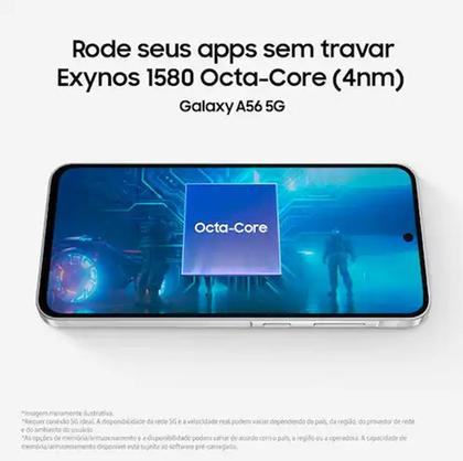 Imagem de CELULAR SAMSUNG GALAXY A56 5G SMA566E DUAL SIM DE 256GB 8GB RAM DE 6.7 50 plus 12 plus 5MP 12MP AWESOME LIGHTGRAY