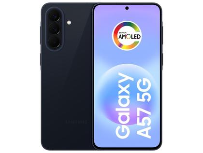 Celular Samsung Galaxy A57 128GB 5G 8GB RAM Azul Escuro 6,7" Câm Tripla + Selfie 12MP