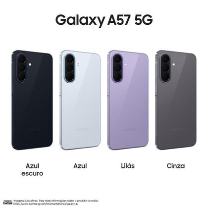Imagem de Celular Samsung Galaxy A57 5G 128GB, 8GB RAM, Câmera 50MP, IP68, Super AMOLED 6.7", Recursos AI