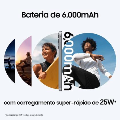 Imagem de Celular Samsung Galaxy M15 5G, 6.000mAh, Câmera Tripla até 50MP, 128GB