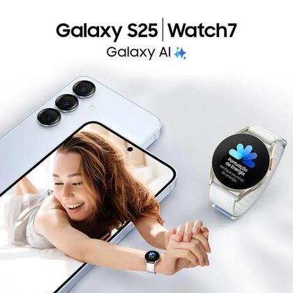 Imagem de Celular Samsung Galaxy S25 5G, 256GB, 12GB RAM, Câmera Tripla de 50+12+10, Tela Grande de 6.2"