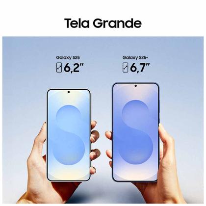 Imagem de Celular Samsung Galaxy S25 5G Verde, 256GB, 12GB RAM e Câmera Tripla de 50MP + 12MP +10MP