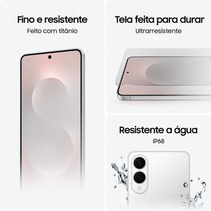 Celular Samsung Galaxy S25 Edge 5G, 256GB, 12GB RAM, Câmera Dupla