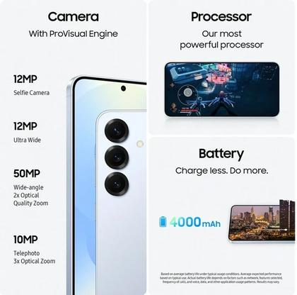 Imagem de CELULAR SAMSUNG GALAXY S25 SM S931B NFC DUAL SIM DE 128GB 12GB RAM DE 6.2 50 plus 12 plus 10MP 12MP ICYBLUE