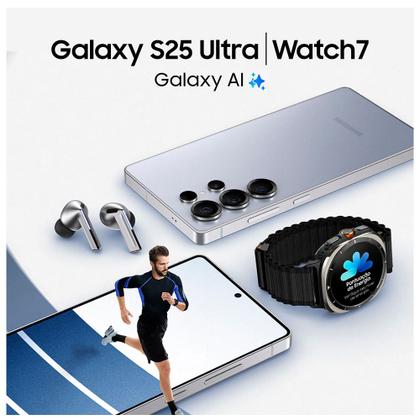 Imagem de Celular Samsung Galaxy S25 Ultra 5G Titânio Cinza, 256GB, 12GB RAM e Câmera Quádrupla 200MP + 50MP + 10MP + 50MP