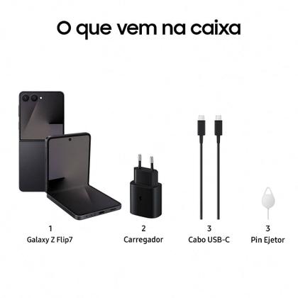Celular Samsung Galaxy Z Flip7 5G, 256GB, 12GB RAM, 6.9