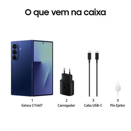Imagem de Celular Samsung Galaxy Z Fold7 512GB, 12GB RAM, Tela 8.0" + 6.5", Câmera Traseira 200+12+10MP, Frontal 10+10MP
