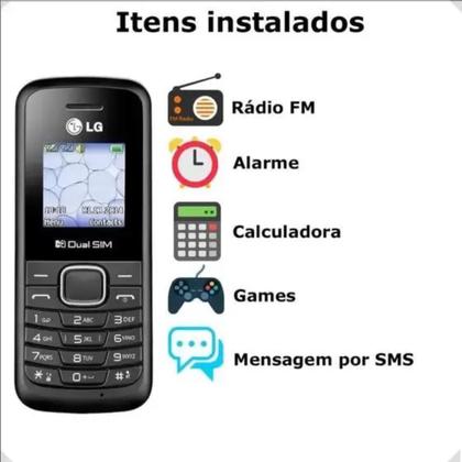 Imagem de Celular Simples Dual Chip Desbloqueado 2G para Idoso LG B220 32MB