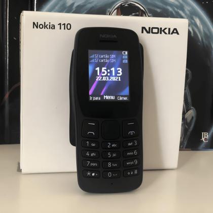Imagem de Celular Simples Nokia 110 Radio FM Bateria Boa Para Pais Idoso