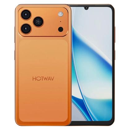 Imagem de CELULAR smartphone HOTWAV A17 PR0 MAX Laranja 256GB 12GB expansivel 16gb RAM 6.75 120Hz, CAMERA 13 MPX, Lacrado
