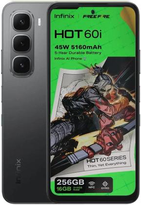 Imagem de Celular Smartphone Infinix HOT 60i Dual Chip 4G Tela 6,7 pol. 8GB 8GB RAM 256 GB