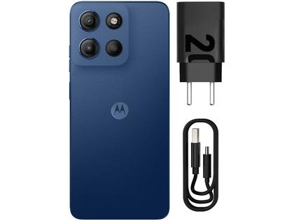 Imagem de Celular Smartphone Motorola Moto G15 de128Gb de memória 4Gb de Ram Tela de 6,7 polegadas na cor Azul Escuro 4G