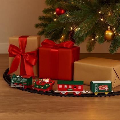 Imagem de Cenario Trem C/led Som e movimento 40cm 2AA 1Uni 22pçs