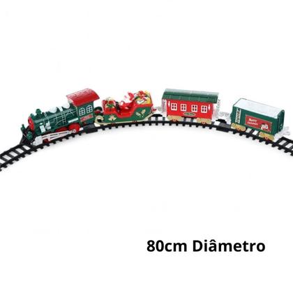Imagem de Cenario Trem C/led Som e movimento 40cm 2AA 1Uni 22pçs