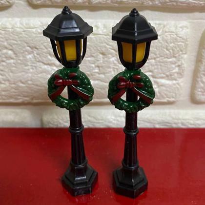 Imagem de Cenario Vila Natalino Natal Papai Noel Arovre Pinheiro Decoraçao Vitrine Loja Mesa Estante Recepçao Fim de Ano