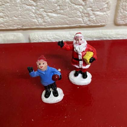 Imagem de Cenario Vila Natalino Natal Papai Noel Arovre Pinheiro Decoraçao Vitrine Loja Mesa Estante Recepçao Fim de Ano