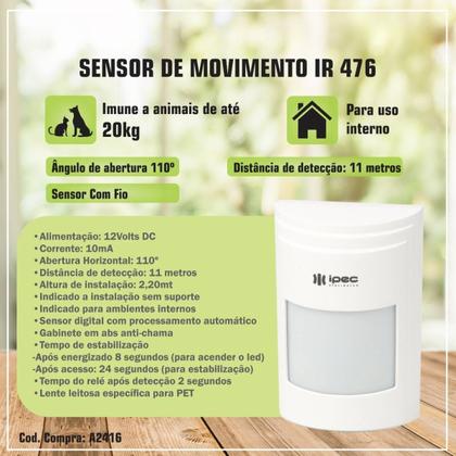 Imagem de Central De Alarme Módulo Wifi Sensor IR 476 S/Fio Digital Rf