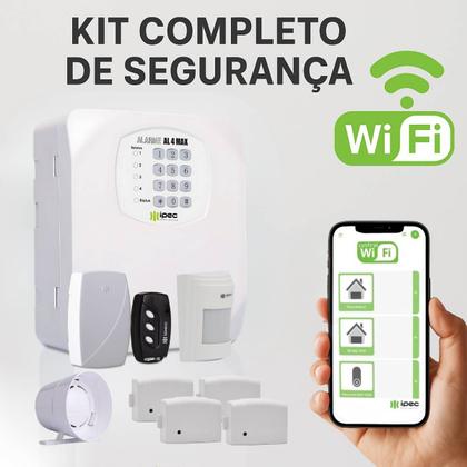 Imagem de Central De Alarme Módulo Wifi Sensor S/Fio Digital Rf Sirene