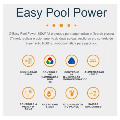 Imagem de Central De Automação Piscina Easy Pool Power Tholz 12vcc - Pdx1436n