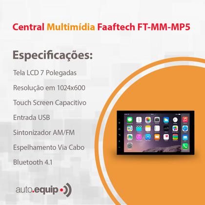 Imagem de Central Multimídia 10 Polegadas 2 Din Com Comandos De Volante Plug And Play Faaftech