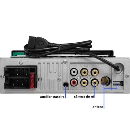 Imagem de Central Multimídia 1din Mp6 Carplay Bt + Câmera Ré Borboleta