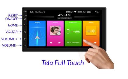 Imagem de Central Multimídia 2 Din 7 Polegadas Android 11 com CarPlay RS815BR