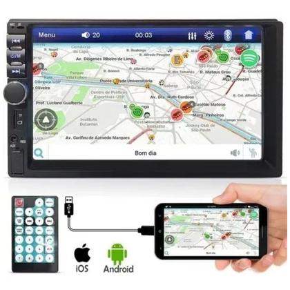 Imagem de Central Multimídia 2 Din MP5 Câmera Moldura Fiat Palio 04/12