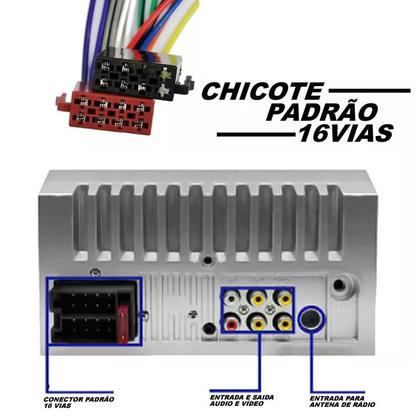 Imagem de Central Multimídia 2 Din Mp5 Fiat Palio Siena Câmera Moldura