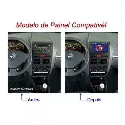 Imagem de Central Multimídia 2 Din Mp5 Fiat Palio Siena Câmera Moldura