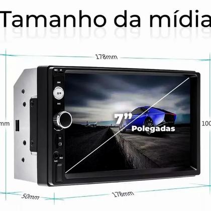 Central Multimídia 7 Bluetooth Usb Aux Espelhamento Ley-2067