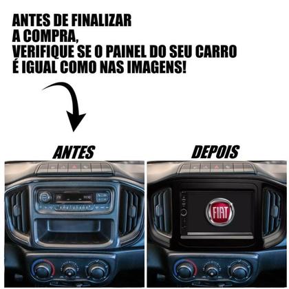 Imagem de Central Multimidia 7 Polegadas Fiat Strada 2020 A 2025 9p