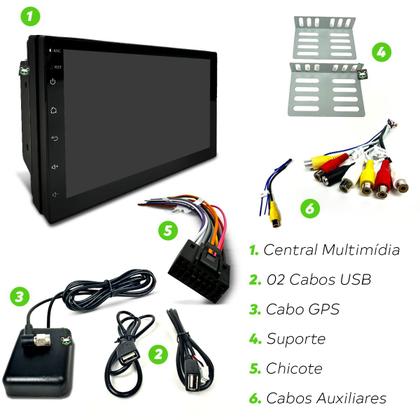 Imagem de Central Multimidia Android 13 2gb 7 Pol 2 Din WiFi Gps Bluetooth