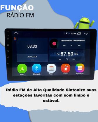 Imagem de Central Multimidia Android 9 Polegadas Para Elantra Com Moldura e Câmera de Ré