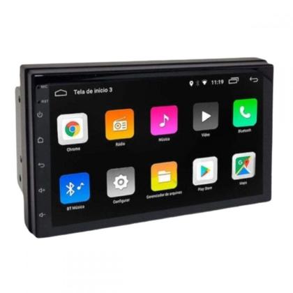 Imagem de Central Multimidia Android Auto Gol G3 Moldura + Câm Preto