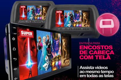 Imagem de Central Multimidia Android E Carplay + Camera + Moldura Corsa Meriva Vectra Montana