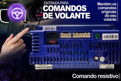 Imagem de Central Multimidia  Android E Carplay + Camera + Moldura Onix Joy Prisma Cobalt Spin