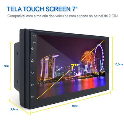 Imagem de Central Multimídia Android Fiat Idea 2012 2013 2014 2015 2016 Bluetooth USB 7 Polegadas Touch Espelhamento Android Auto Carplay