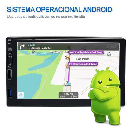 Imagem de Central Multimídia Android Fiat Idea 2012 2013 2014 2015 2016 Bluetooth USB 7 Polegadas Touch Espelhamento Android Auto Carplay