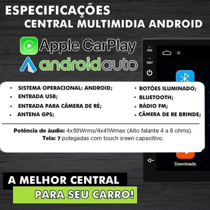 Imagem de Central Multimidia Android Onix Prisma 2012 até 2016 GPS Carplay Wifi Espelhamento
