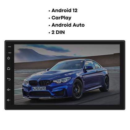 Imagem de Central Multimídia Bluetooth 2 DIN Tela Touch de 7 Polegadas, CarPlay Android H-TECH - CA003