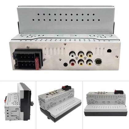 Imagem de Central Multimídia Com CarPlay e Android Auto por USB, MP5 1Din, Tela de 7 Pols, Bluetooth, USB e Compatível com Câmera