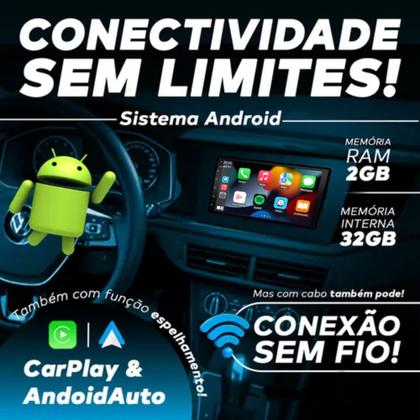 Imagem de Central Multimídia Corolla 2017 7 Polegadas Black Piano