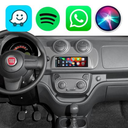 Imagem de Central Multimídia Fiat Uno Fiorino 2011-2019 1 Din Android-Auto Carplay