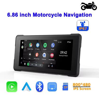 Imagem de Central Multimídia Motos Tela de 7" CarPlay Android Auto e Conexão Bluetooth Knup KP-RA933