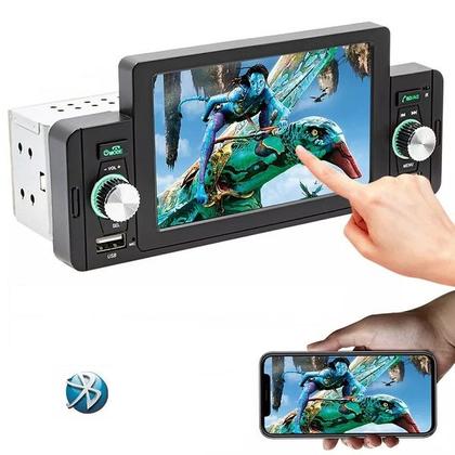 Imagem de Central Multimidia MP5 1Din 5 Polegadas, Bluetooth, Espelha o Celular + Câmera de Ré