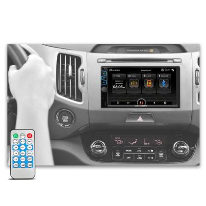 Imagem de Central Multimídia MP5 2 Din Roadstar RS404BR Tela 7 Espelhamento Bluetooth USB SD AUX