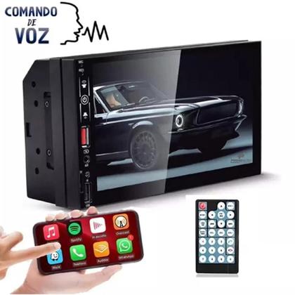 Imagem de Central Multimídia MP5 2Din 7 Pol TayTech MP8 Plus Espelham Android Comando Voz