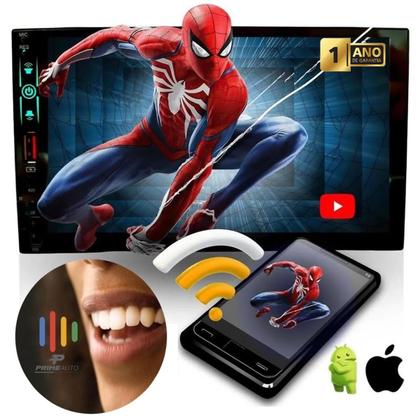 Imagem de Central Multimídia MP5 2Din 7 Pol TayTech MP8 Plus Espelham Android Comando Voz