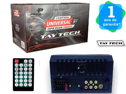 Imagem de Central Multimídia MP5 2Din 7 Pol TayTech MP8 Plus Espelham Android Comando Voz